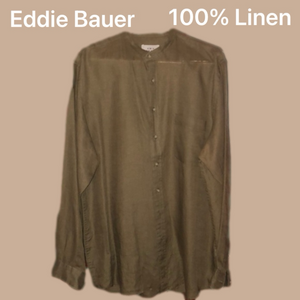 Classic Men’s Eddie Bauer XL Linnen Shirt EUC
